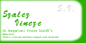 szalez vincze business card